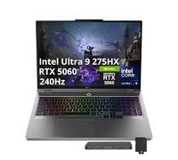 Lenovo Legion 5 16" WQXGA 240Hz Gaming Laptop, Intel Ultra 9 275HX, NVIDIA GeForce RTX 5060, 64GB DDR5, 3TB Storage (2TB SSD+1TB Docking Station Set), 24-Zone RGB Backlit Keyboard, Win 11 Pro, Gray