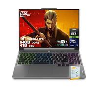 Lenovo Legion 5 AI-Powered Gaming Laptop | 16" WQXGA IPS 240Hz 100% DCI-P3 | Intel Core Ultra 9 275HX | 64GB DDR5 4TB SSD | GeForce RTX 5060 (572 AI Tops) | RGB Backlit Win11 w/DLCA Accessory