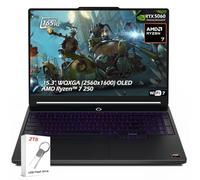 Lenovo Legion 5a 15.3 OLED WQXGA 165HZ Gaming Laptop, AMD Ryzen 7 250 8-Core, NVIDIA GeForce RTX 5060, Backlit KB, WiFi7, Win11, Eclipse Black, (32GB RAM 2TB SSD), w/2TB USB Drive, W/GaLiMu