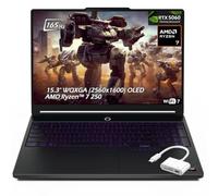 Lenovo Legion 5a Gaming Laptop, 15.3" OLED WQXGA(2560x1600) 165Hz, AMD Ryzen 7 250, NVIDIA GeForce RTX 5060, 64GB DDR5 RAM 4TB SSD, Backlit KB, Wi-Fi7, Win11, Eclipse Black, w/USB Hub, W/GaLiMu