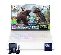 Lenovo Legion 7i Gaming Laptop, Intel 24-Core Ultra 9 275HX, 16" 2.5K 240Hz OLED Display, NVIDIA RTX 5070, 32GB DDR5, 2TB SSD, RGB KB, 5.0MP IR with E-Shutter Camera, Win 11 Pro, White, Accessories