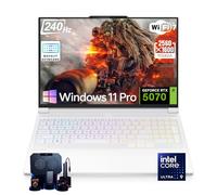 Lenovo Legion 7i Gaming Laptop - Intel 24-Core Ultra 9 275HX, NVIDIA RTX 5070 8GB GDDR7, 16" 2.5K 240Hz OLED Display, 64GB DDR5, 2TB SSD, RGB Keyboard, WiFi 7, Win 11 Pro, Glacier White, Accessories