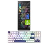 Lenovo Legion i9 RTX 4080 Super Ultimate Gaming Desktop, Intel i9-14900KF, GeForce RTX 4080 Super, 64GB DDR5 RAM, 4TB SSD, Wi-Fi 6, W11H, Grey, with Machenike Mechanical Keyboard