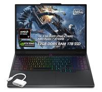Lenovo Legion Pro 5 16" Gaming Laptop, AMD Ryzen 7 8745HX, GeForce RTX 5060, WQXGA (2560x1600) OLED, Wi-Fi7, Backlit KB, Win11 (32GB DDR5 RAM | 1TB PCIe SSD), Eclipse Black + 2TB Flash Drive, W/GaLiMu