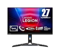 Lenovo Legion R27q-30 - Gaming Monitor - 27" QHD Display - 165Hz-180Hz - .5ms-4ms Response Time - AMD FreeSync Premium - VESA Adaptive Sync - Lift/Tilt/Pivot/Swivel Stand - HDMI - DisplayPort - Audio