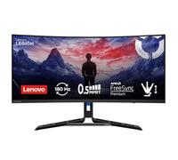 Lenovo Legion R34w-30 UWQHD 34" Curved Gaming Monitor - 3440 x 1440-180Hz - 350nits - 0.5ms Response Time - VA Panel - HDMI - DisplayPort - AMD FreeSync Premium - Anti-Glare - 8.1kg - Black