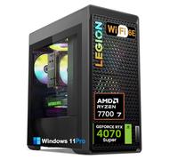 Lenovo Legion T5 Gen 8 Tower Gaming Desktop PC - NVIDIA GeForce RTX 4070 12GB GDDR6X • 32GB RAM, 2TB SSD • AMD Ryzen 7 7700 (up to 5.3GHz) • Windows 11 Pro • Wi-Fi 6E • HDMI