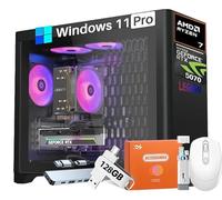 Lenovo Legion Tower 5 Gen 10 Gaming Desktop, NVIDIA RTX 5070 12GB GDDR7 Graphics, AMD Ryzen 7 7700 (Beats i7-12700F), 64 GB DDR5 RAM, 2 TB SSD, Wi-Fi 6E, Bluetooth 5.3, Win 11 Pro, w/Accessories