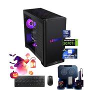 Lenovo Legion Tower 5i Gen 10 Gaming Desktop Computer - NVIDIA GeForce RTX 5070 Ti(16GB GDDR7), Intel 24-Core Ultra 9 275HX, 64GB DDR5+4TB SSD+2TB HDD, 200W Liquid Cooling, ARGB Fan, Win 11 Pro