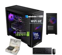 Lenovo Legion Tower 5i Gen 10 Gaming Desktop - Intel 24 Core Ultra 9 275HX, GeForce RTX 5070 Ti, 200W Liquid Cooling, Windows 11 Pro, w/Keyboard & Mouse, w/Accessories, 64GB DDR5, 8TB SSD, 2TB HDD