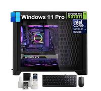 Lenovo Legion Tower 5i Gen 10 Gaming Desktop PC, Intel 24 Core Ultra 9 275HX, NVIDIA GeForce RTX 5070 Ti, 64GB DDR5, 2TB SSD, 2TB HDD, 200W Liquid Cooling, ARGB Fans, Windows 11 Pro, Accessories