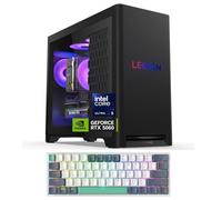 Lenovo Legion Tower 5i Gen 10 RTX 5060 Gaming Desktop, Intel Core Ultra 5 225F, 64GB DDR5 RAM, 2TB SSD, DP, RJ-45, Wi-Fi 6, Bundle with Machenike K500A-B61W Gaming Keyboard