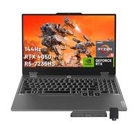 Lenovo LOQ 15.6" 144Hz FHD Gaming Laptop, AMD Ryzen 5 7235HS, NVIDIA GeForce RTX 4050, 32GB DDR5, 2TB PCle SSD, Backlit Keyboard, Numeric Keypad, Wi-Fi 6, Win 11, Luna Grey, 1TB Docking Station Set