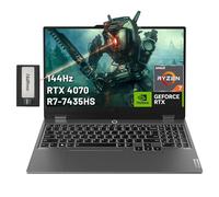 Lenovo LOQ 15.6" 144Hz FHD Gaming Laptop, AMD Ryzen 7-7435HS, NVIDIA GeForce RTX 4070, 64GB DDR5, 2TB PCIe SSD, Backlit Keyboard, Webcam, Wi-Fi 6, Win 11 Home, Grey, 256GB Docking Station Set