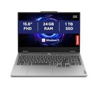 Lenovo LOQ 15IRX10 Gaming Laptop - NVIDIA GeForce RTX 5050 8GB GDDR7, Intel Core i5-13450HX, RAM 24GB, 1TB SSD, Display 15.6" FHD (1920x1080) 144Hz, Windows 11 Home, White Backlit Keyboard - Luna Grey