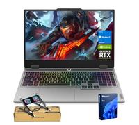 Lenovo LOQ 15IRX10 RTX 5050 Gaming Laptop, 15.6" FHD 144Hz, Intel Core i5-13450HX (Beats Intel i7), 16GB DDR5 RAM, 1TB SSD, Backlit KB, Bundle with PCO Laptop Cooler, Grey, Windows 11 Pro
