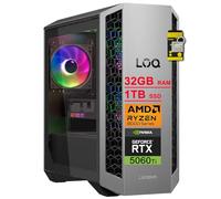 Lenovo LOQ Gaming Tower Desktop AMD 8-core Ryzen 7 8745HX 32GB RAM 1TB SSD GeForce RTX 5060 Ti GDDR7 (Up to 759 AI Tops) Type-C DisplayPort ARGB Light Win11 ICP Hub