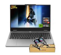 Lenovo LOQ RTX 5050 Gaming Laptop, 15.6" FHD 144Hz, AMD Ryzen 7 250, 64GB DDR5 RAM, 4TB PCle M.2 SSD, Backlit Keyboard, RJ-45, Wi-Fi 6, Bundle with PCO Laptop Cooler, Grey, Windows 11 Home