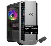 Lenovo LOQ Tower Gaming Desktop PC (AMD Ryzen 7 8745HX, GeForce RTX 5060 8GB GDDR7, 32GB DDR5, 8TB PCIe SSD, RGB Fans, 500W PSU, WiFi 6, Bluetooth 5.4, RJ-45, 3 Display Port, Win 11 Home) w/USB-C Dock