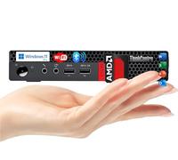 Lenovo Mini Desktop for Business, 16GB RAM, 256GB SSD and 128GB External Storage, AMD Processor, Dual-Display Ports, Wi-Fi, Bluetooth, USB, RJ-45 Port, Windows 11 Pro, Free Office 365 for The Web