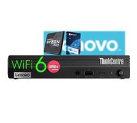 Lenovo Mini Desktop PC, AMD Ryzen 5 PRO Processor, 16GB DDR4, 512GB PCIe SSD, Wi-Fi 6, Bluetooth 5, USB-C, HDMI, DisplayPort, RJ-45, Windows 11 Pro - Ultra-Compact Office & Productivity Desktop