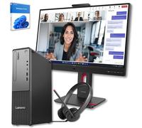 Lenovo Neo 30s Gen 5 SFF Desktop | Intel Core i5-13420H | 16GB DDR5 RAM | 512GB NVMe SSD | HDMI | ThinkVision 24" VoIP Monitor with Integrated Webcam, Audio & Microphone | Windows 11