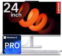 Lenovo NEW 24" IPS FHD All-in-One Desktop Computer for Home & Office - 32GB RAM - 1TB SSD - 3-Side Thin bezels - Intel 4-Cores - Wired Keyboard & Mouse - Wi-Fi 6 & Bluetooth 5.2 - Windows 11 Pro