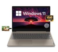 Lenovo New IdeaPad 3i Business Laptop, 15.6" FHD Display, Intel Core i3-1115G4, Windows 11 Home, 8GB RAM 256GB SSD, Almond, 32GB Durlyfish USB Card