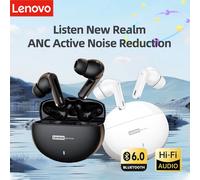 Lenovo New LE253 Headphones TWS Wireless Bluetooth 6.0 HiFi Sound ANC Noise Reduction Earphones Game Sports Headset With Mic 2PCS White