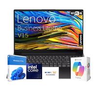 Lenovo New Released V15 Business Laptop with MS 365 for Web, Intel Powerful Processor, 16GB DDR5, 512GB PCIE, 15.6" FHD Anti-Glare Display, Fast Charging Speed, 14.5-Hour Battery Life, Windows 11 Pro