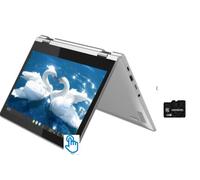 Lenovo Newest Chromebook 11.6" 2-in-1, HD IPS Touchscreen, Intel Celeron N4000, 4GB RAM, 32GB eMMC+128GB Goldoxis SD Card, Bluetooth Webcam USB-C, Chrome OS, Gray