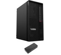 Lenovo P360 Workstation Desktop (Intel i7-12700 12-Core, 8GB DDR5 4800MHz RAM, 256GB SSD, Intel UHD 770, WiFi, Bluetooth, No OS) with USB-C Dock