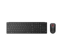 Lenovo Pro Combo 6000 - Keyboard and Mouse Set - Wireless - 2.4 GHz, Bluetooth 5.3 - QWERTZ - German - Dark Black - Brown Box