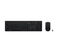 Lenovo Professional - Keyboard and Mouse Set - Wireless - Bluetooth, 2.4 GHz - QWERTY - US with Euro Symbol - Grey - Brown Box