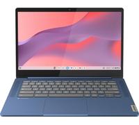 Lenovo Slim 3 Chromebook 14"" FHD Touchscreen Laptop, MediaTek Kompanio 520 8-Core Processor, 4GB Memory, 192GB Storage(64GB eMMC + 128GB SD Card), Wi-Fi 6, Webcam, Up to 13.5 Hours, ChromeOS, Blue