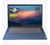 Lenovo Slim 3 Chromebook Laptop, 14” FHD Touchscreen, MediaTek Kompanio 520, 4GB RAM, 64GB eMMC, Webcam, Wi-Fi 6, MicroSD Card Reader, Bluetooth, Chrome OS, Blue