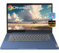 Lenovo Slim 3 Chromebook Laptop for Business Student, 14'' FHD IPS Touchscreen, 8-Core MediaTek Kompanio 520 Processor, 4GB RAM, 64GB eMMC, Wi-Fi 6, Bluetooth, Chrome OS, Abyss Blue