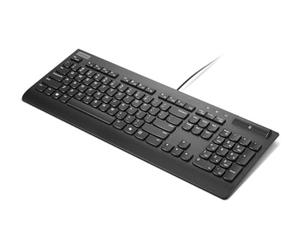 Lenovo Smartcard Wired Keyboard II - Keyboard - Full Format - 3 Zone Layout - USB - QWERTZ - German - Black - Brown Box - Vintage