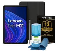 Lenovo Tab M11 11" Android Tablet Bundle - MediaTek Helio G88 Processor, 4GB RAM, 64GB Storage, FHD Display, Quad Speakers, Android 13 w/Folio Case, Pen, 12-Month CPS Protection, Screen Cleaning Kit