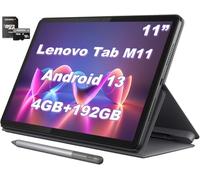 Lenovo Tab M11 Android 13 Tablet, 11" 1920 x 1200 IPS, 4GB RAM, 192GB(128GB SSD+64GB MSD Card), Octa-core MTK Helio G88, Ambient Light-Sensor, Bluetooth 5.1, Dolby Atmos, w/Folio Case+Stylus Pen
