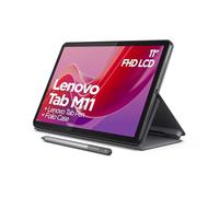 Lenovo Tab M11 Android Tablet | 11 Inch Full HD 1200p | 128 GB | Lenovo Tab Pen + Folio Case | WiFi | 4 GB RAM | Luna Grey | Designed for Portable Entertainment