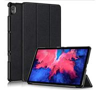 Lenovo Tab P11 11" 2020 Flip Cover, Heavy Duty PU Leather Ultra Slim Case with Wake Up/Sleep Shell Multi-Angle Viewing Stand Bumper for Lenovo Tab P11 11 inch 2020 TB-J606F Tablet PC (Black)