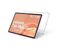 Lenovo Tab Plus Gen 2 - Entertainment Tablet and Clear Case - 12.1″ 2.5K IPS Touch Display - 120Hz - MediaTek Dimensity 7400 CPU - 8GB memory - 256GB UFS storage - Integrated arm Mali-G615 MC2 GPU