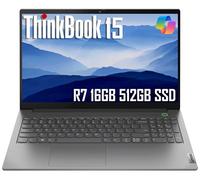 Lenovo ThinkBook 15 Gen 4 Business Laptop (15.6" FHD Anti-Glare, 16GB RAM, 512GB SSD, AMD Ryzen 7 5825U (> Intel i7-1165G7)) Fingerprint, Military Grade, FHD Webcam w/Shutter, Ethernet, Win 11 Pro