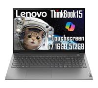 Lenovo ThinkBook 15 Gen 4 Business Laptop (15.6" IPS FHD Touchscreen, Intel 10-Core i7-1255U, 16GB RAM, 512GB SSD), Thunderbolt 4, Backlit KB, Fingerprint, FHD Webcam, Narrow Bezel, Win 11 Pro, Grey