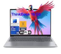 Lenovo ThinkBook 16 G6 16" FHD+ Business Laptop Computer, 13th Gen Intel Octa-Core i5-13420H (Beat i7-1355U), 32GB DDR5 RAM, 1TB PCIe SSD, WiFi 6, BT 5.2, Fingerprint Reader, Windows 11 Pro, AZ-XUT
