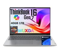 Lenovo ThinkBook 16 G6 IRL 16" WUXGA FHD+ Business Laptop Computer, 13th Gen Intel 8-Core i5-13420H (Beat i7-1355U), 40GB DDR5 RAM, 2TB PCIe SSD, HDMI, SD Card Reader, RJ-45, Wi-Fi 6, Windows 11 Pro