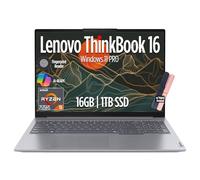 Lenovo ThinkBook 16 Gen 7 Business Laptop, 16" FHD+ Display, AMD Ryzen 5 7535HS (> i7-1355U), 16GB DDR5 RAM, 1TB SSD, KB Backlit, Webcam, Ethernet, Wi-Fi 6, Windows 11 Pro w/Copilot, MAJ DESKPAD