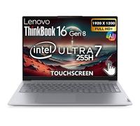 Lenovo ThinkBook 16 Gen 8 AI Business Laptop, 16” Touchscreen FHD+, Intel Ultra 7 255H, 64GB DDR5, 2TB NVMe, WiFi 6E + BT, HDMI, Fingerprint Reader, Backlit Keyboard, FHD Webcam, Win 11 Pro