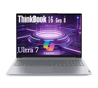 Lenovo ThinkBook 16 Gen 8 Business Laptop, 16" WUXGA IPS Display, Intel Core Ultra 7 255H, 32GB DDR5 RAM, 1TB PCIe SSD, Fingerprint Reader, Copilot AI PC Office 365 for Web, Arctic Grey Windows 11 Pro